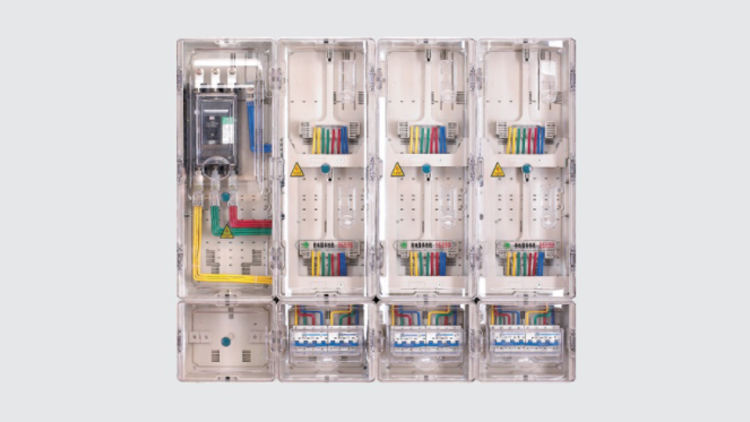 HR-K601N 单相六表位电能计量箱